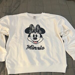 Disney White Minnie Mouse Sweatshirt